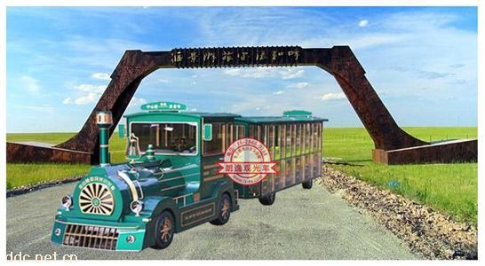  电动无轨观光小火-游乐小火车